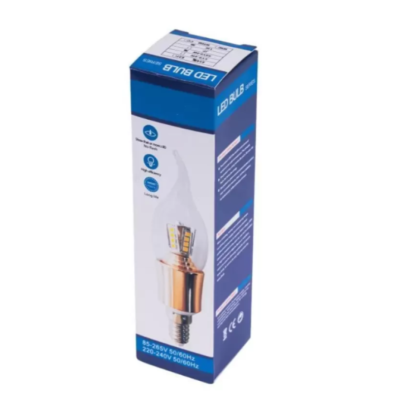 Bec Led Lumanare, E14, 8W, 3000K