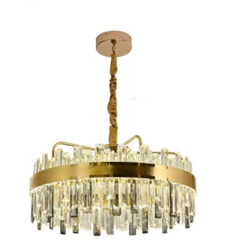 Candelabru LED Achim cu Telecomanda, 152W, Dimabil, Diametru 60cm Auriu