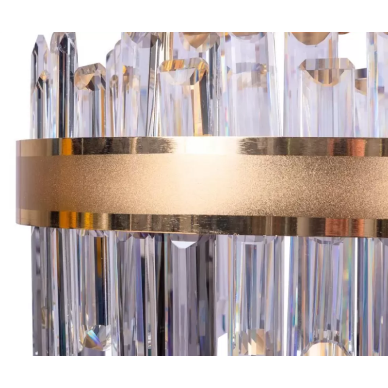 Candelabru LED Achim cu Telecomanda, 152W, Dimabil, Diametru 60cm Auriu