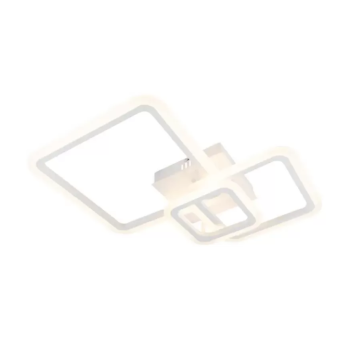 Lustra LED Adagio cu Telecomanda, 80W, 2.4GHz, Dimabila, Acril, Alb