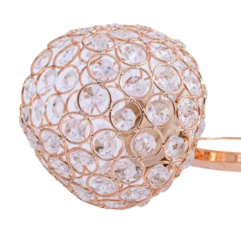 Lustra Adina, 2*E27, Auriu, Metal si Cristal