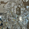 Candelabru Cristal Anastasis, 4*E27, Alb, Metal si Cristal