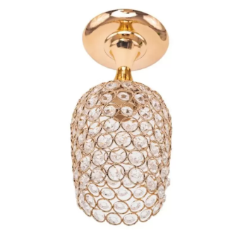 Lustra Catrina Cristal, 1*E27, Metal, Auriu