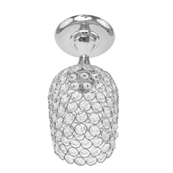 Lustra Catrina Cristal, 1*E27, Metal, Crom