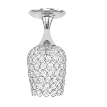 Lustra Catrina Cristal, 1*E27, Metal, Crom