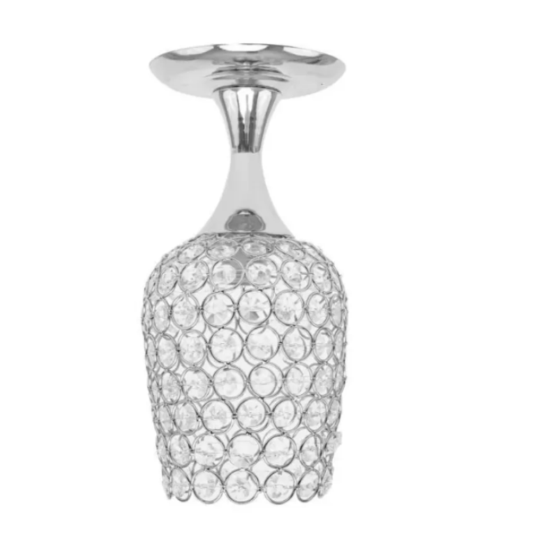 Lustra Catrina Cristal, 1*E27, Metal, Crom