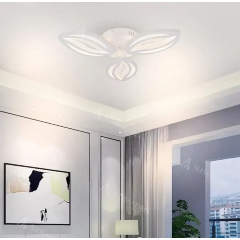 Lustra LED cu Telecomanda Kaleia 48W Dimabila Alb