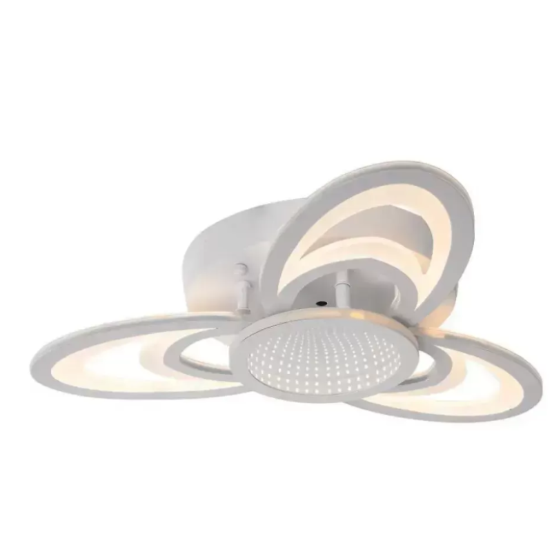 Lustra LED 3D cu Telecomanda Koa 120W Dimabila Alb