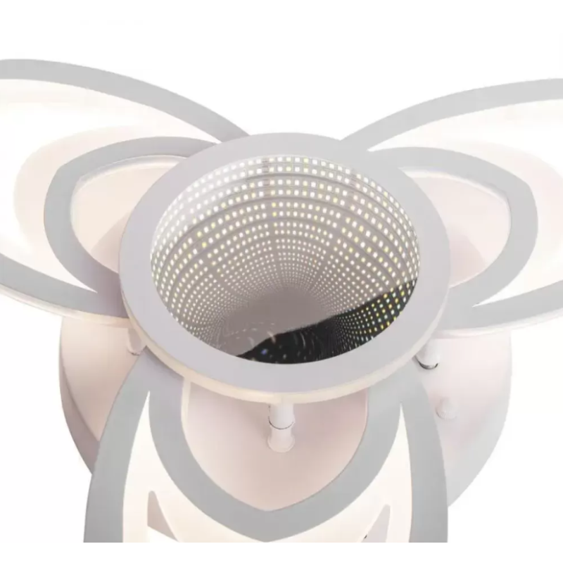 Lustra LED 3D cu Telecomanda Koa 120W Dimabila Alb