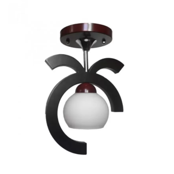 Lustra Mar, 1*E27, Maro, Lemn si Sticla