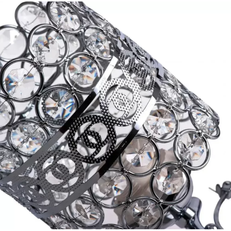 Lustra Maribela, 3*E27, Crom, Metal si Cristal