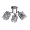Lustra Maribela, 3*E27, Crom, Metal si Cristal