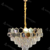 Candelabru Cristal Mehdi 8x E27 Auriu Negru