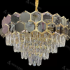 Candelabru Cristal Mehdi 8x E27 Auriu Negru