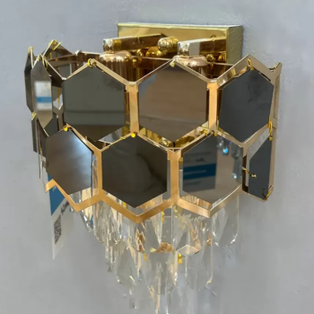 Aplica Cristal Raelynn 2x E14 Auriu