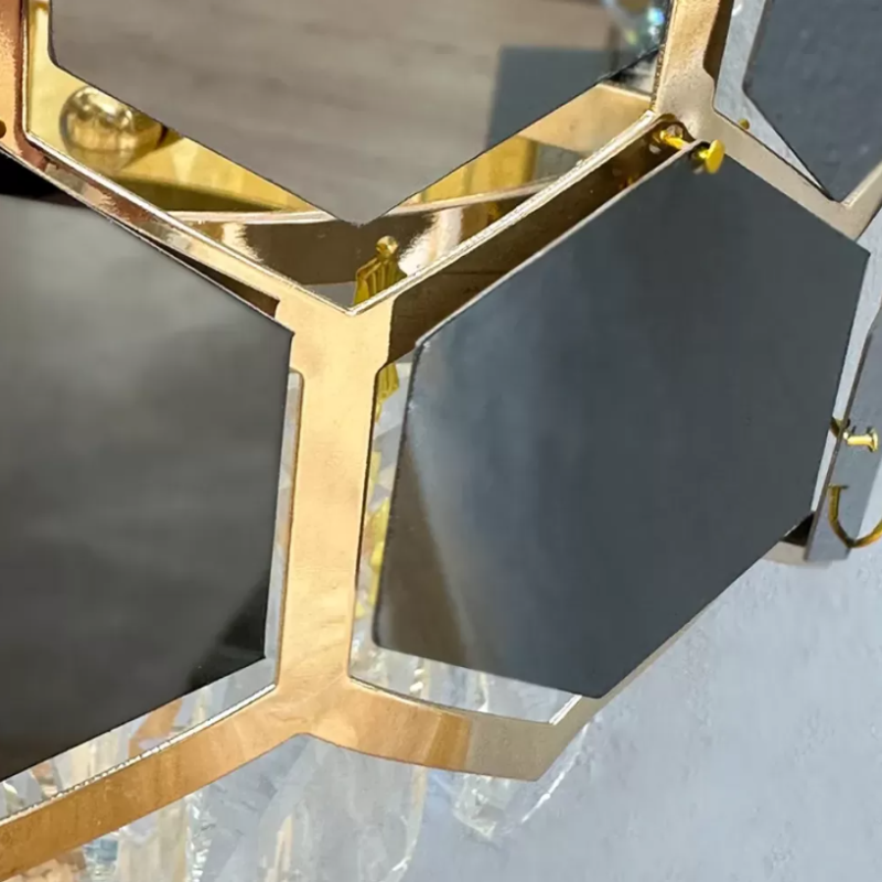 Aplica Cristal Raelynn 2x E14 Auriu