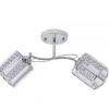 Lustra Raluca, 2*E27, Crom, Metal si Cristal