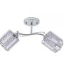 Lustra Raluca, 2*E27, Crom, Metal si Cristal