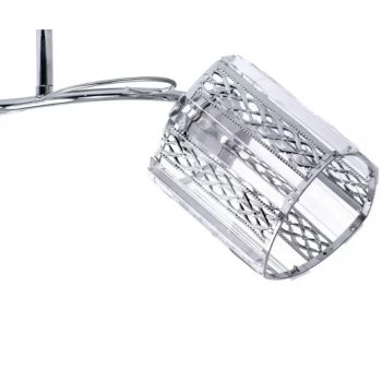 Lustra Raluca, 2*E27, Crom, Metal si Cristal