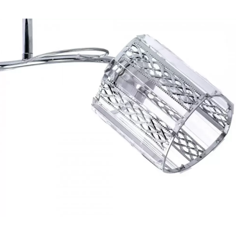 Lustra Raluca, 2*E27, Crom, Metal si Cristal