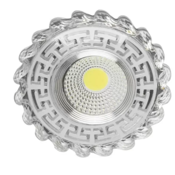 Spot LED Incastrabil, 6W, RGB, Rasina, Crom