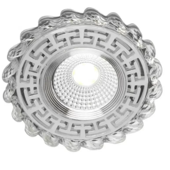 Spot LED Incastrabil, 6W, RGB, Rasina, Crom