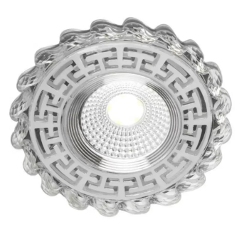 Spot LED Incastrabil, 6W, RGB, Rasina, Crom