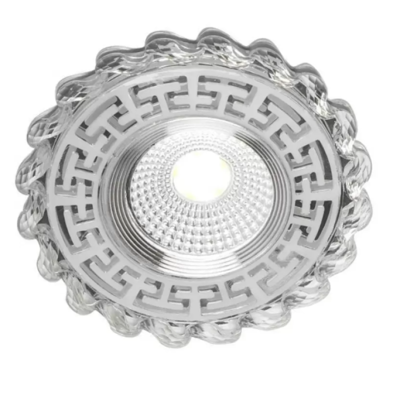 Spot LED Incastrabil, 6W, RGB, Rasina, Crom