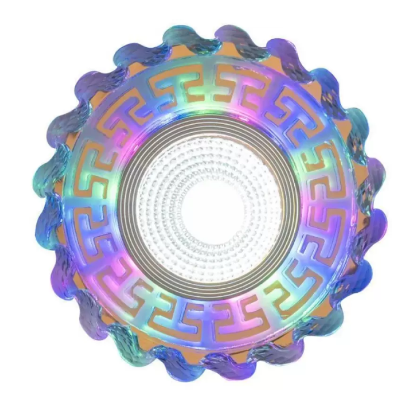 Spot LED Incastrabil, 6W, RGB, Rasina, Crom