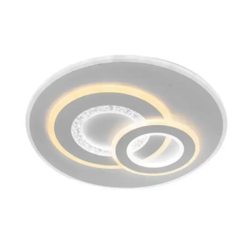 Lustra LED cu Telecomanda Remo, 200W, Alb, Acril, Dimabila