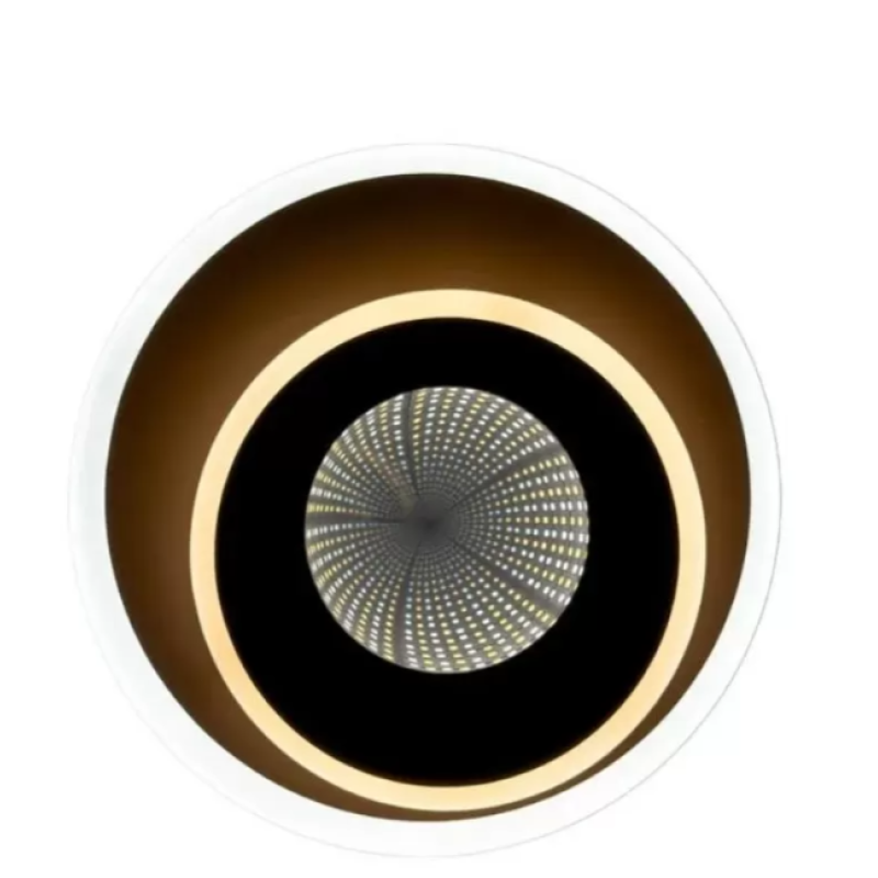 Lustra LED 3D Riley 30W Efect 3D Lumina Rece/Calda/Neutra Maro