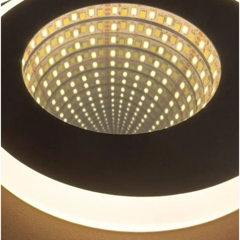 Lustra LED 3D Riley 30W Efect 3D Lumina Rece/Calda/Neutra Maro