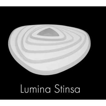 Lustra LED cu Telecomanda 3D Ruxandra, 150W, Dimabila, Alb