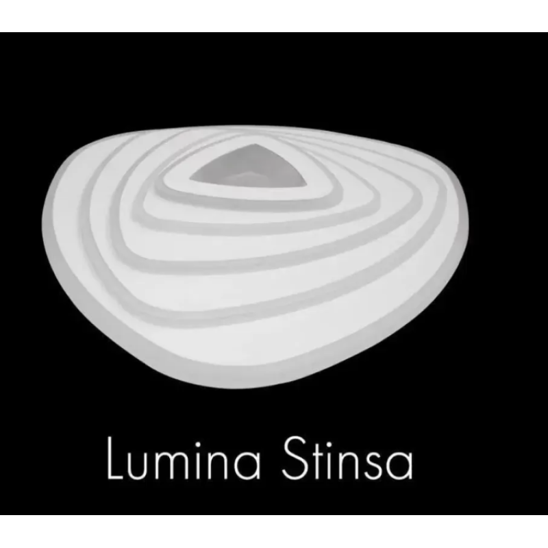 Lustra LED cu Telecomanda 3D Ruxandra, 150W, Dimabila, Alb