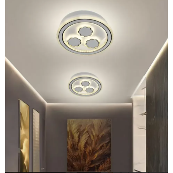 Lustra LED Rylee, 25W, 3000/4000/6000K, Alb, Acril