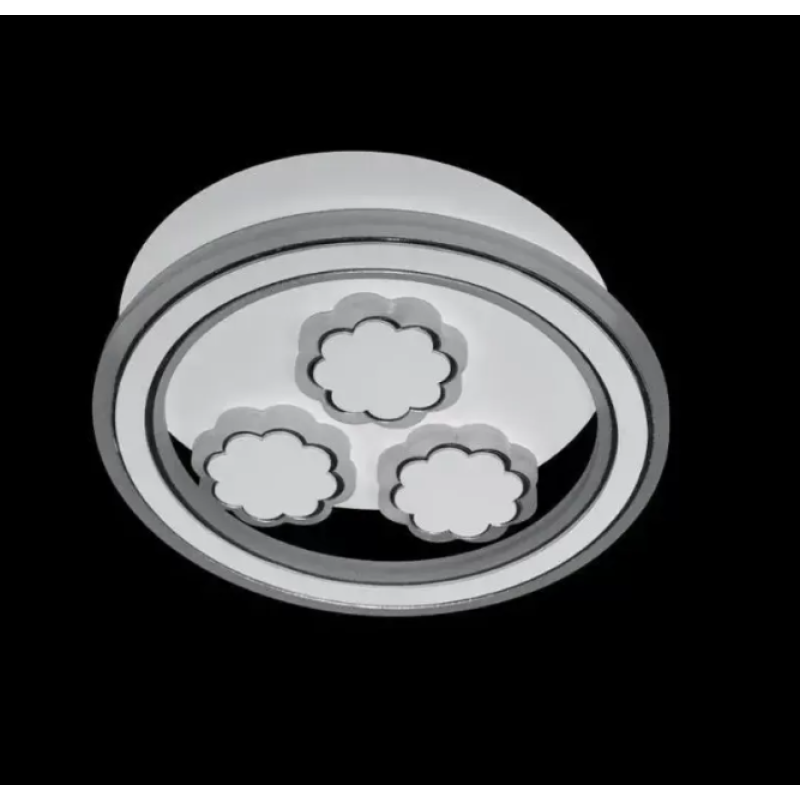 Lustra LED Rylee, 25W, 3000/4000/6000K, Alb, Acril