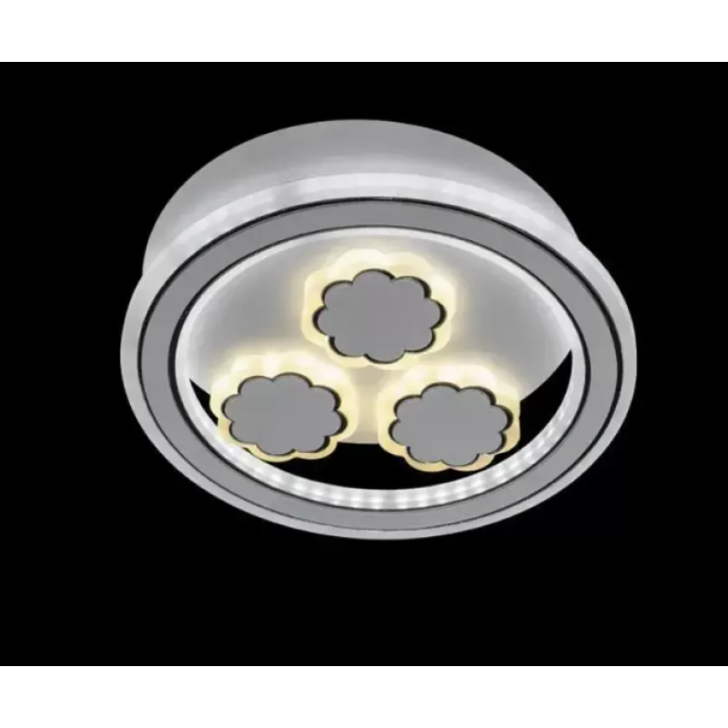 Lustra LED Rylee, 25W, 3000/4000/6000K, Alb, Acril