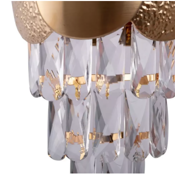 Aplica Sorana, 2*E14, Auriu, Metal si Cristal