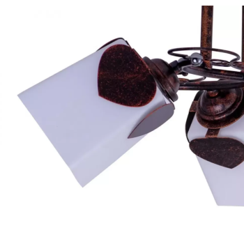 Lustra Spence, 3*E27, Maro si Alb, Metal si Sticla