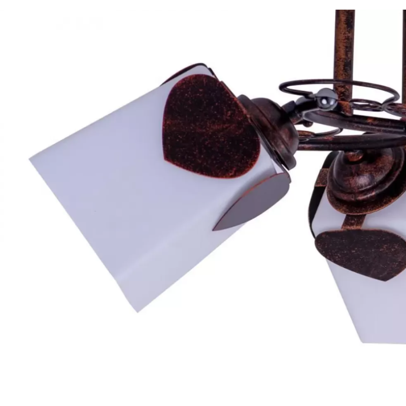 Lustra Spence, 3*E27, Maro si Alb, Metal si Sticla