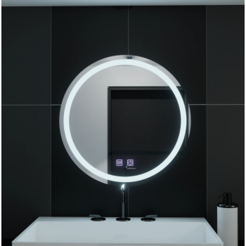 Oglinda LED Rotunda, 60cm, Lucea Touch, Sistem Dezaburire, Dimabila