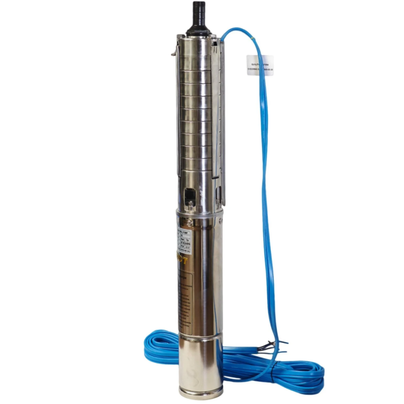 Pompa submersibilă de adâncime DDT 4SP5/8 – 1.5 kW, 2 CP, 7 m³/h, 70 m inaltimea de refulare, 8 turbine inox cu panou de control, rezistenta la nisip