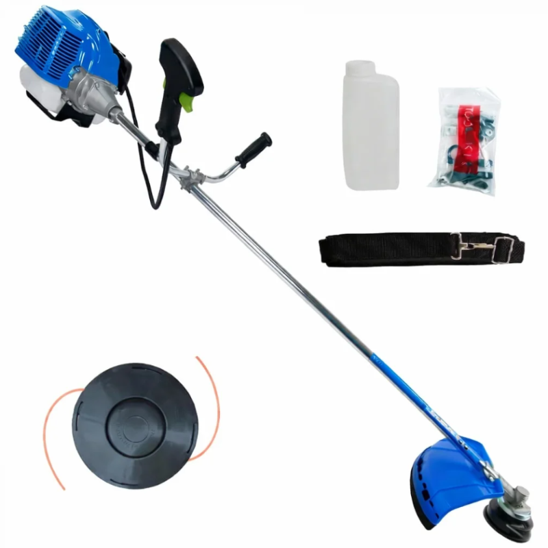 Motocositoare pe Benzina 2T CMP1795 UralMash Campion Model Albastru, 52cc, 7.5CP, 12000RPM, Tija Rabatabila 28mm 9 Caneluri, Motor 2 Timpi