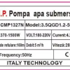 Pompa de apa submersibila Campion 3.5QGD1.2-50-0.37 inaltime de refulare 160m ,Debit 5 m³/h, putere 1500w cmp 1327N