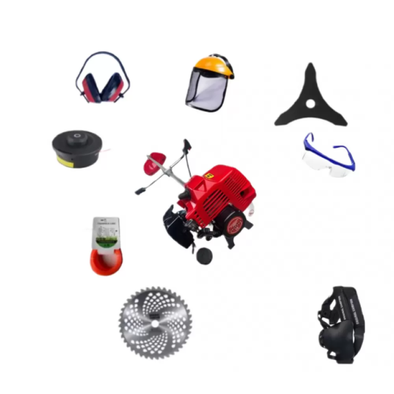 Motocoasa 8.5cp motor benzina 2T timpi, 58cc, 12.000rpm, 7 stele, accesorii incluse, Easy Start, CAMPION PREFESIONAL CMP1546