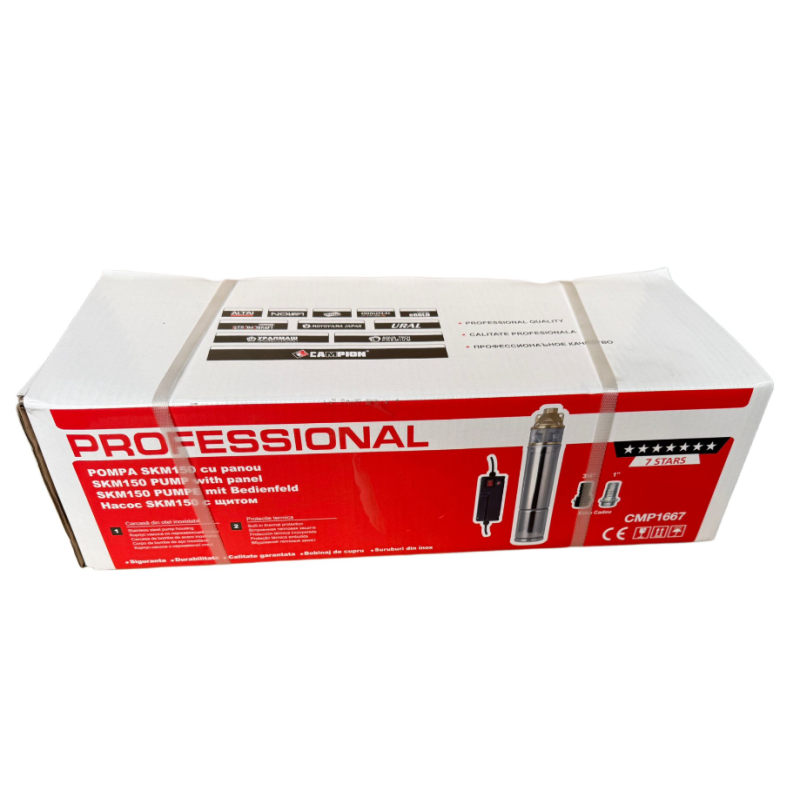 Pompa Submersibila de Mare Adancime CMP 1667 (4SKM-150), 1500W, Debit 5 m³/h, inaltime de Refulare 160 m