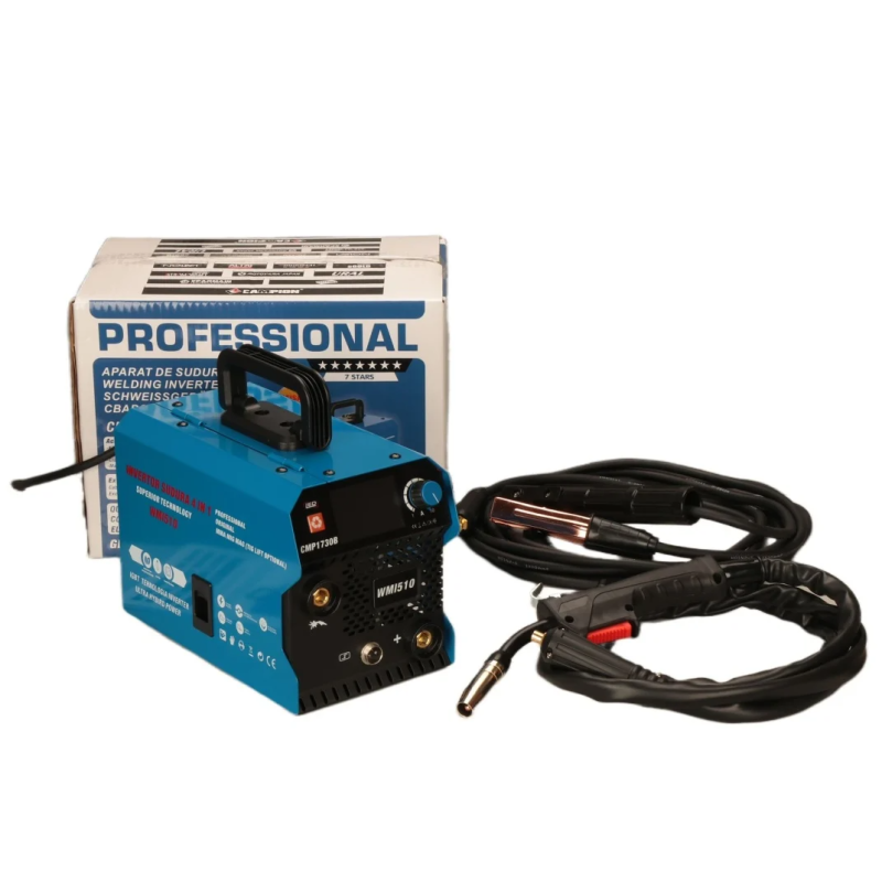 Aparat de sudura tip Invertor cu sarma 510A, MMA/MIG/MAG (TIG optional) CABLU SUDURA 3M, afisaj digital, ventilat, URAL MASH IGBT TEHNOLOGY ULTRA HYBRID POWER, CMP1730B