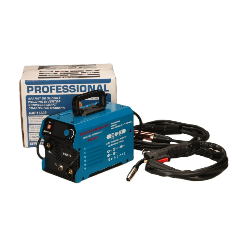 Aparat de sudura tip Invertor cu sarma 510A, MMA/MIG/MAG (TIG optional) CABLU SUDURA 3M, afisaj digital, ventilat, URAL MASH IGBT TEHNOLOGY ULTRA HYBRID POWER, CMP1730B