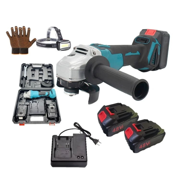 Flex Polizor unghiular 125mm cu 2 acumulatori 8AH x 48V, 10.000rpm, Protools Campion CMP1253