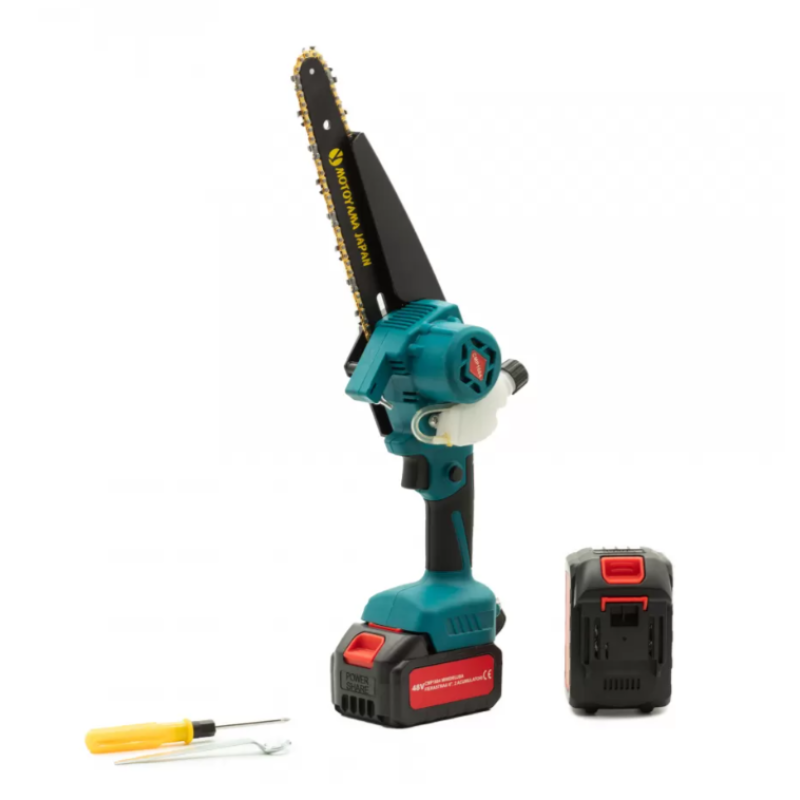 Mini drujba Motoyama Japan 1684 ,lama 8 inch, 2 acumulatori 48v, ungere automata